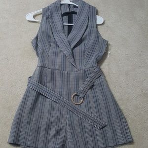 Black and white romper